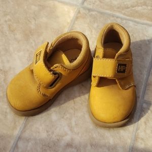 Hush Puppies Velcro Work boots tan-size 3.5